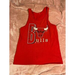 Vintage 90’s XL Red Chicago Bulls Tee Tank Top Shirts